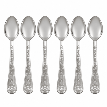 EME - Hermitage Coffee Spoon 6 Pcs - Stainless Steel 18/10 - Silver