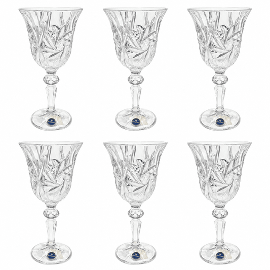 Bohemia Crystal - Goblet Drink Set 7 Pcs - 800ml & 180ml - Clear
