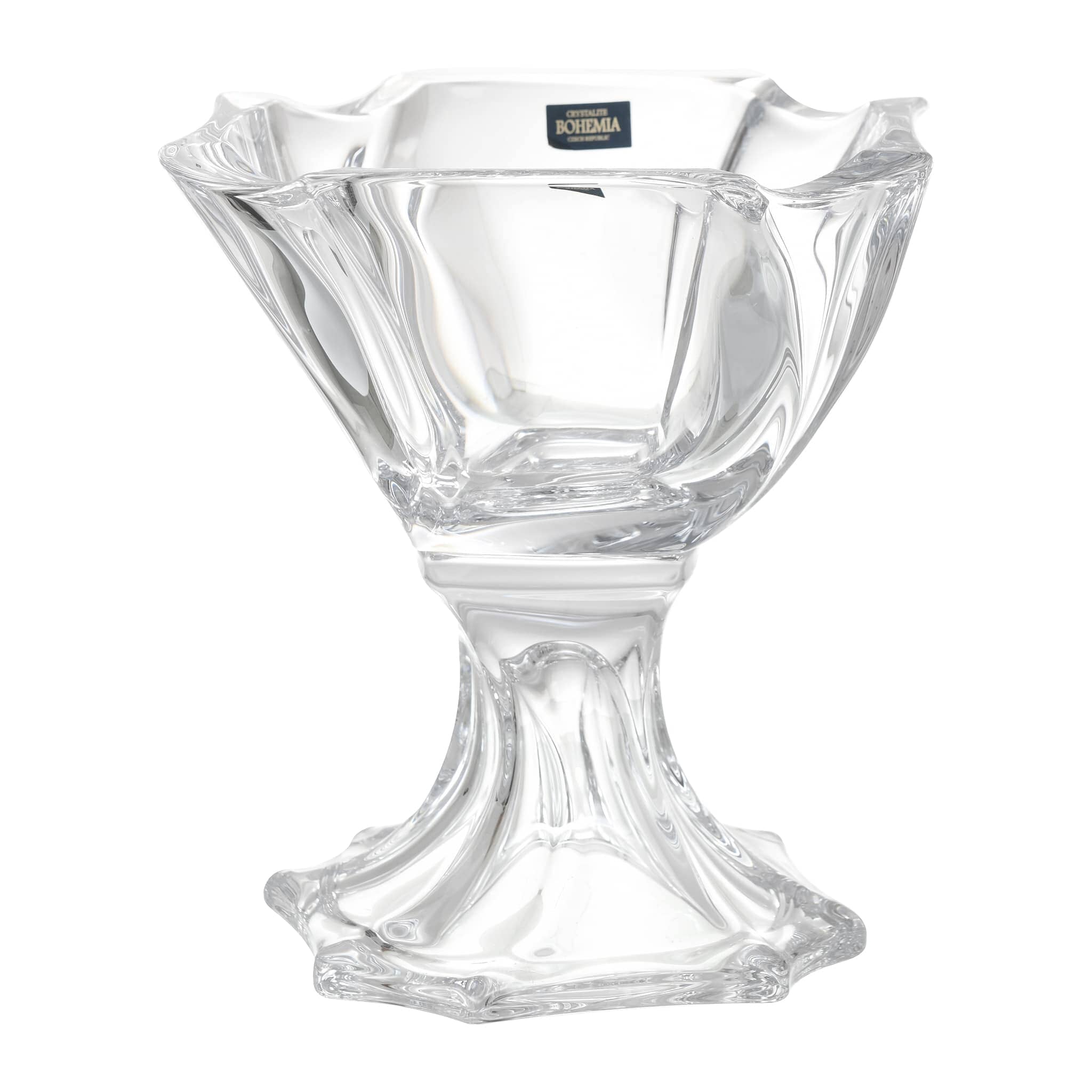 Bohemia Crystal - Wavy Squared Plate with Base - 33cm - 2700010062