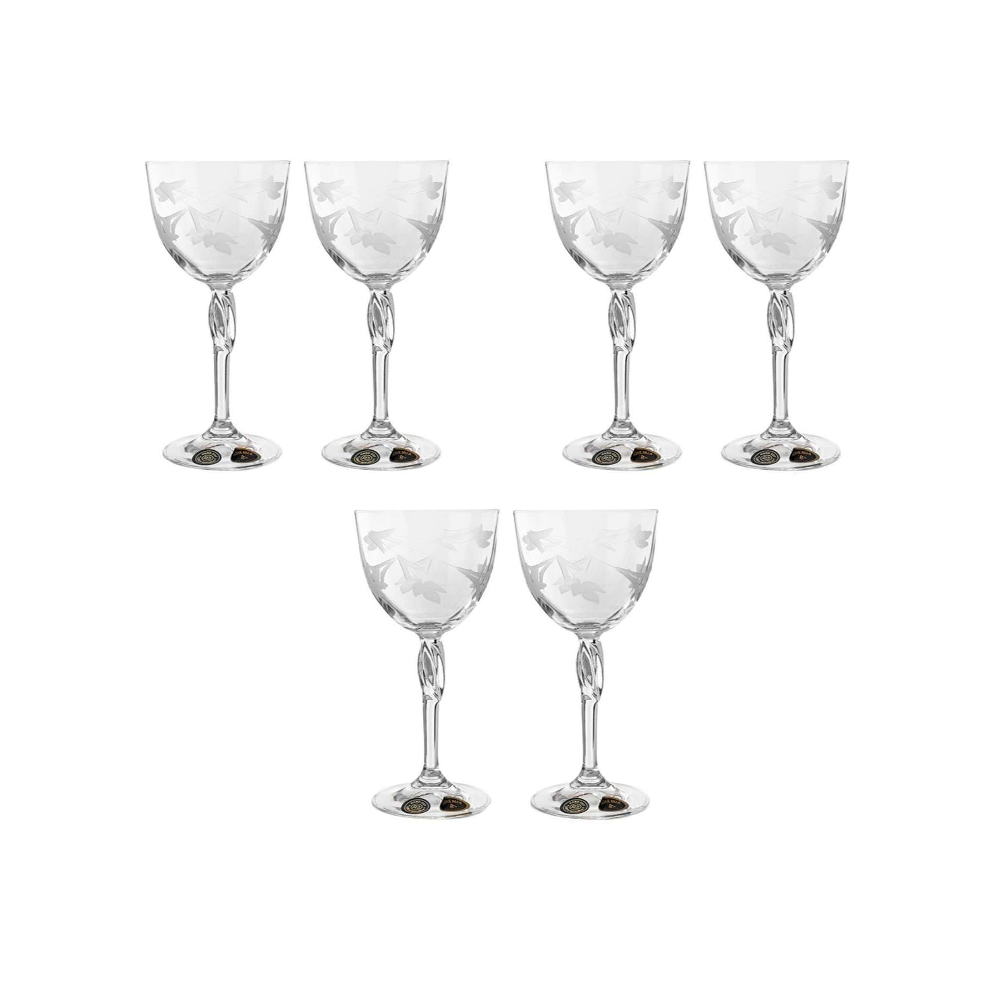 Bohemia Crystal - Goblet Glass Set 6 Pieces - 200ml - 2700010172