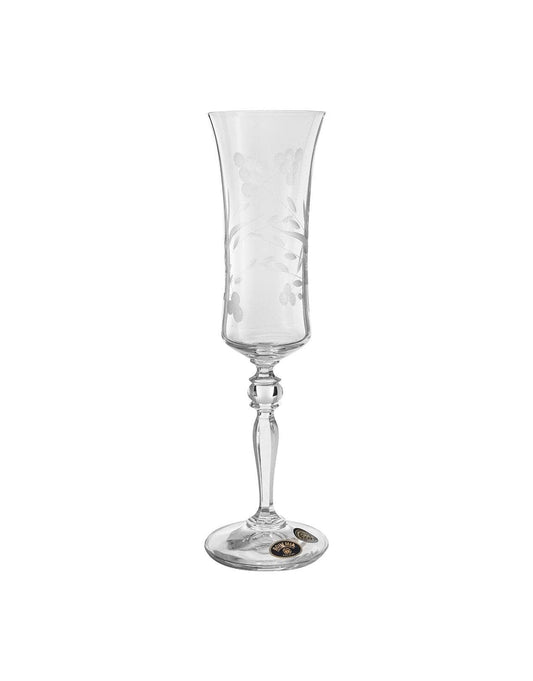 Bohemia Crystal - Flute Glass Set 6 Pieces - 150ml - 2700010175