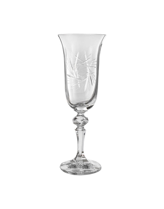 Bohemia Crystal - Flute Glass Set 6 Pieces - 150ml - 2700010196