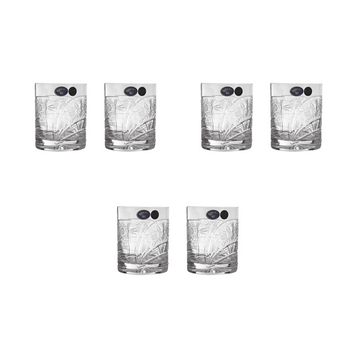 بوهيميا كريستال - طقم أكواب 6 قطع زجاج - 350 مل - 2700010201