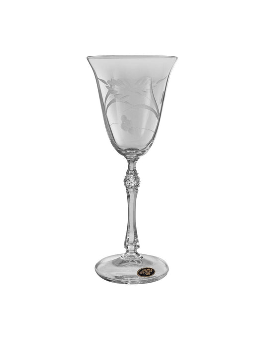 Bohemia Crystal - Goblet Glass Set 6 Pieces - 185ml - 2700010217