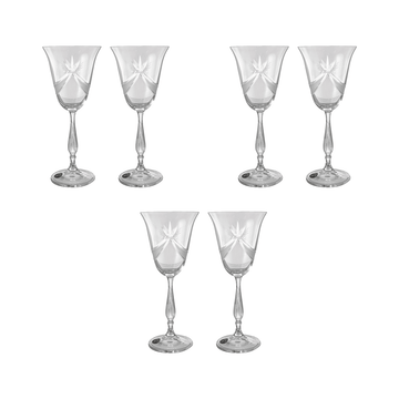 Bohemia Crystal - Goblet Glass Set 6 Pieces - 185ml - 2700010350