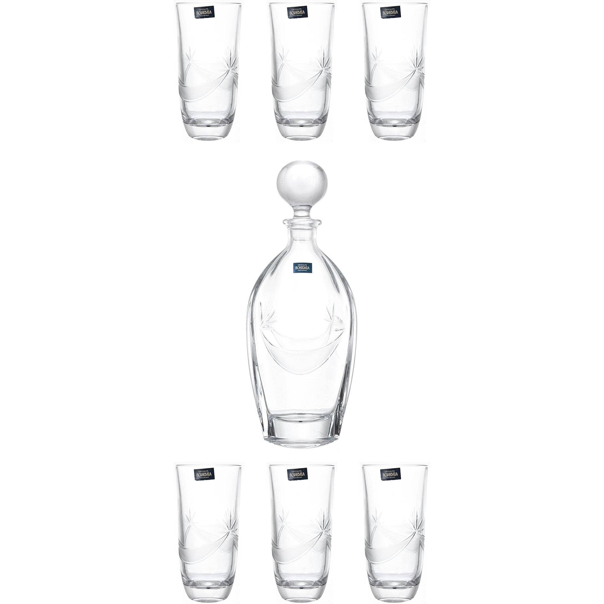 Bohemia Crystal - Drink Set 7 Pieces - 410ml & 660ml - 2700010626