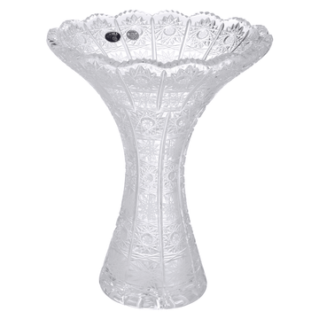 Bohemia Crystal - Cylindrical Hand Cut Crystal Vase - 25.5cm - 2700010669