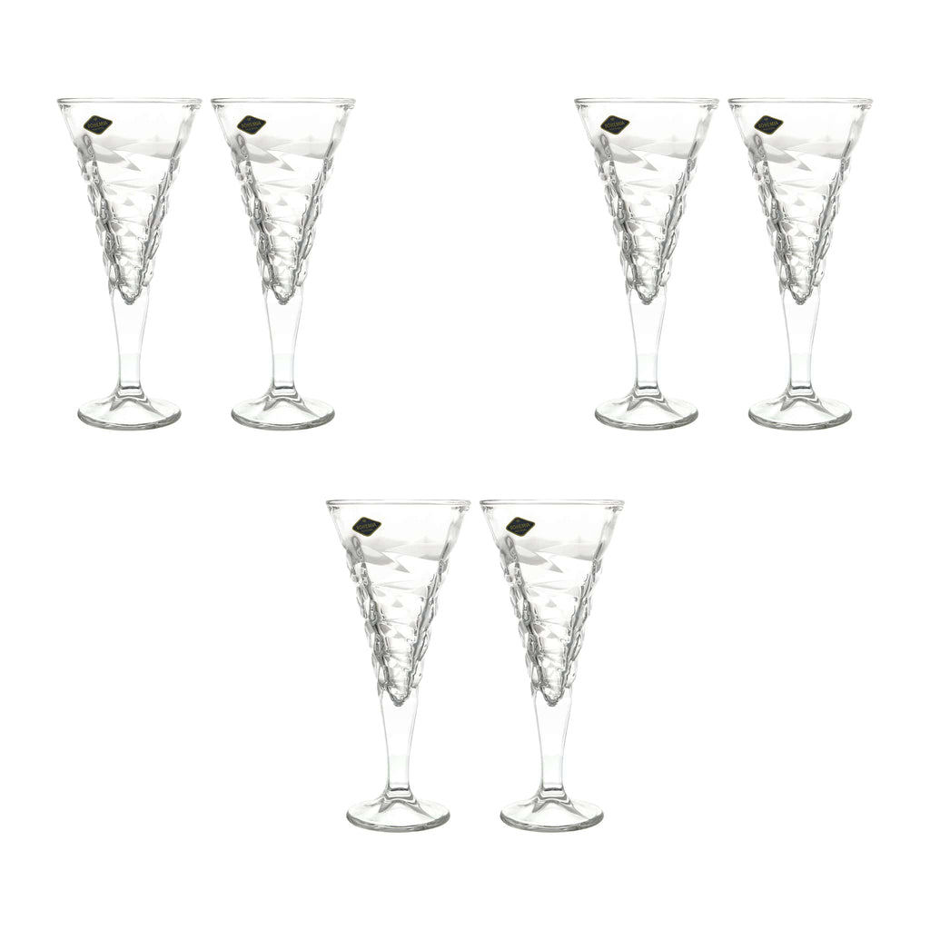 Bohemia Crystal - Goblet Glass Set of 6 Pieces - 240ml - 2700010794