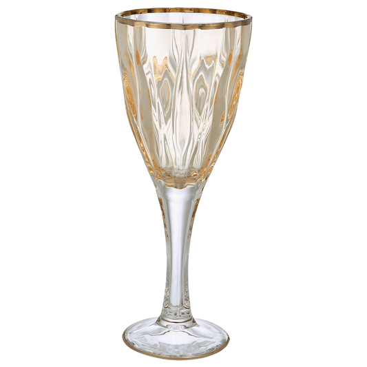 Goblet Glass Set 6 Pieces - Honey & Silver - 250ml - 2700010969
