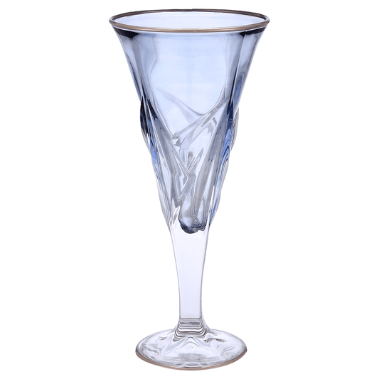 Goblet Glass Set 6 Pieces - Blue & Silver - 250ml - 2700011024