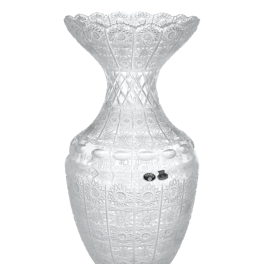 Bohemia Crystal - Large Crystal Vase With Base - 52cm