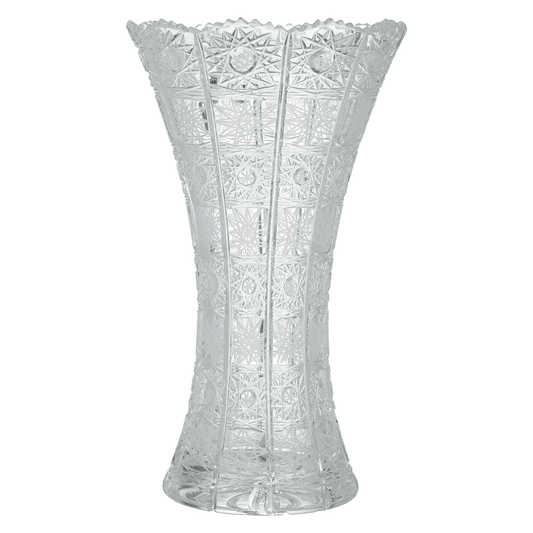 Bohemia Crystal -   Cylindrical Crystal Vase - 25.5cm