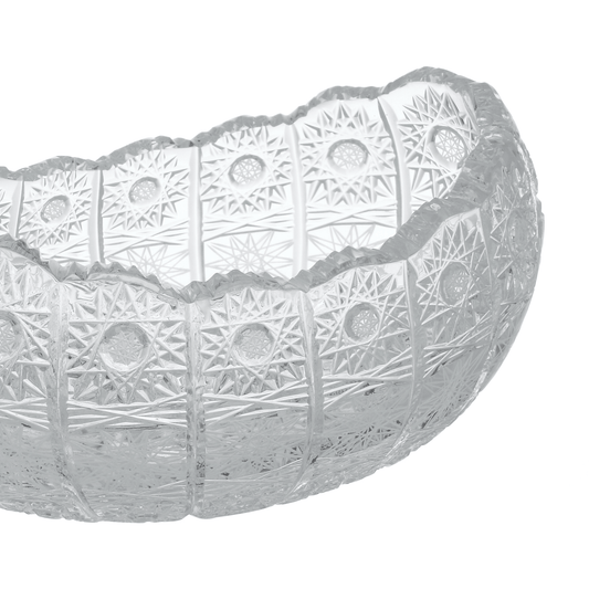 Bohemia Crystal -  Oval Crystal Plate - 20.5cm