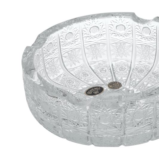 Bohemia Crystal - Round Crystal Ashtray - 15.5cm