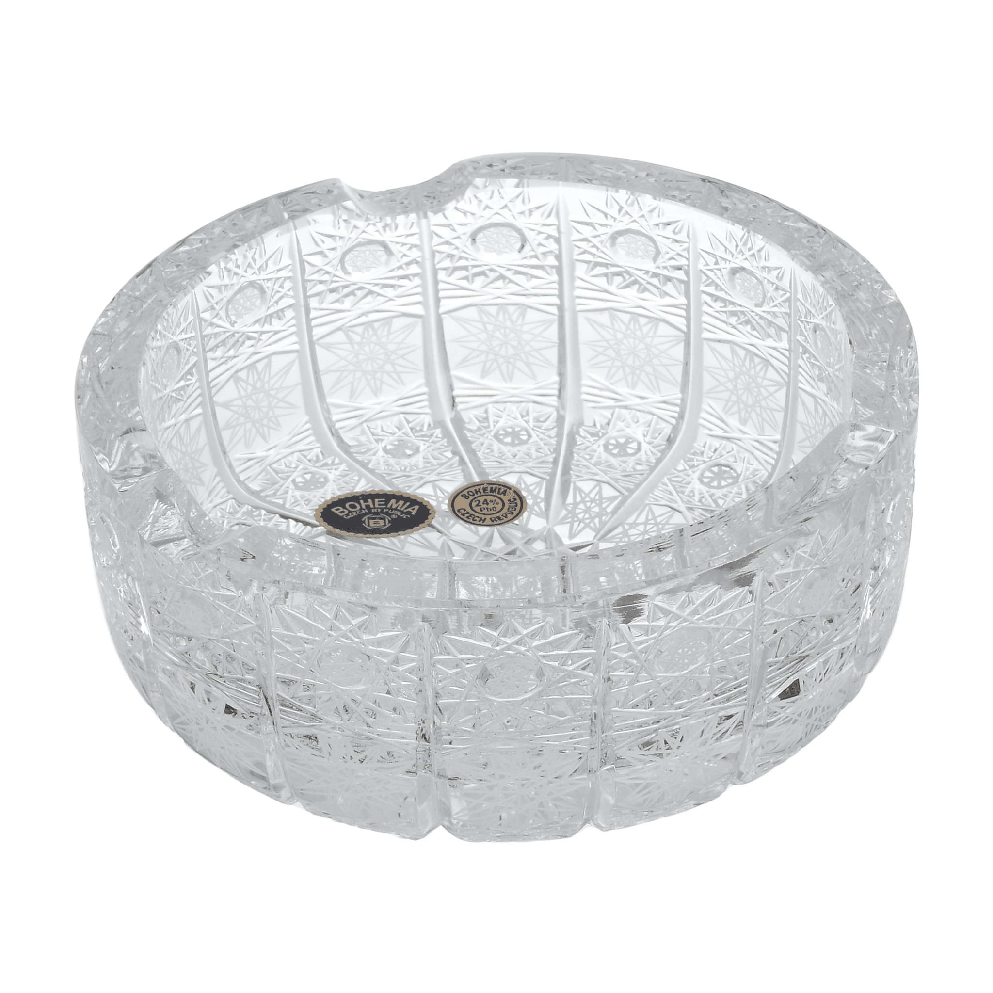 Bohemia Crystal - Round Crystal Ashtray - 13cm