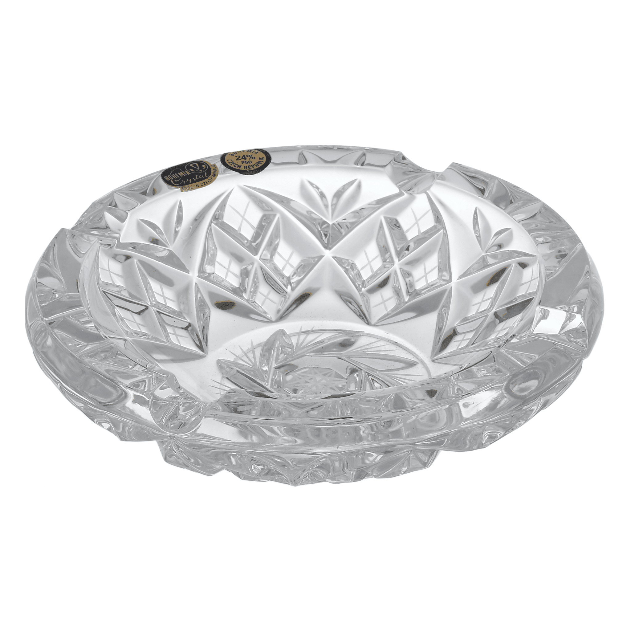 Bohemia Crystal - Round Crystal Ashtray - 16cm