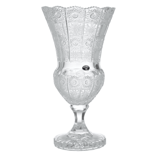 Bohemia Crystal - Crystal Vase With Base - 30.5cm