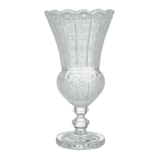 Bohemia Crystal - Crystal Vase With Base - 35.5cm