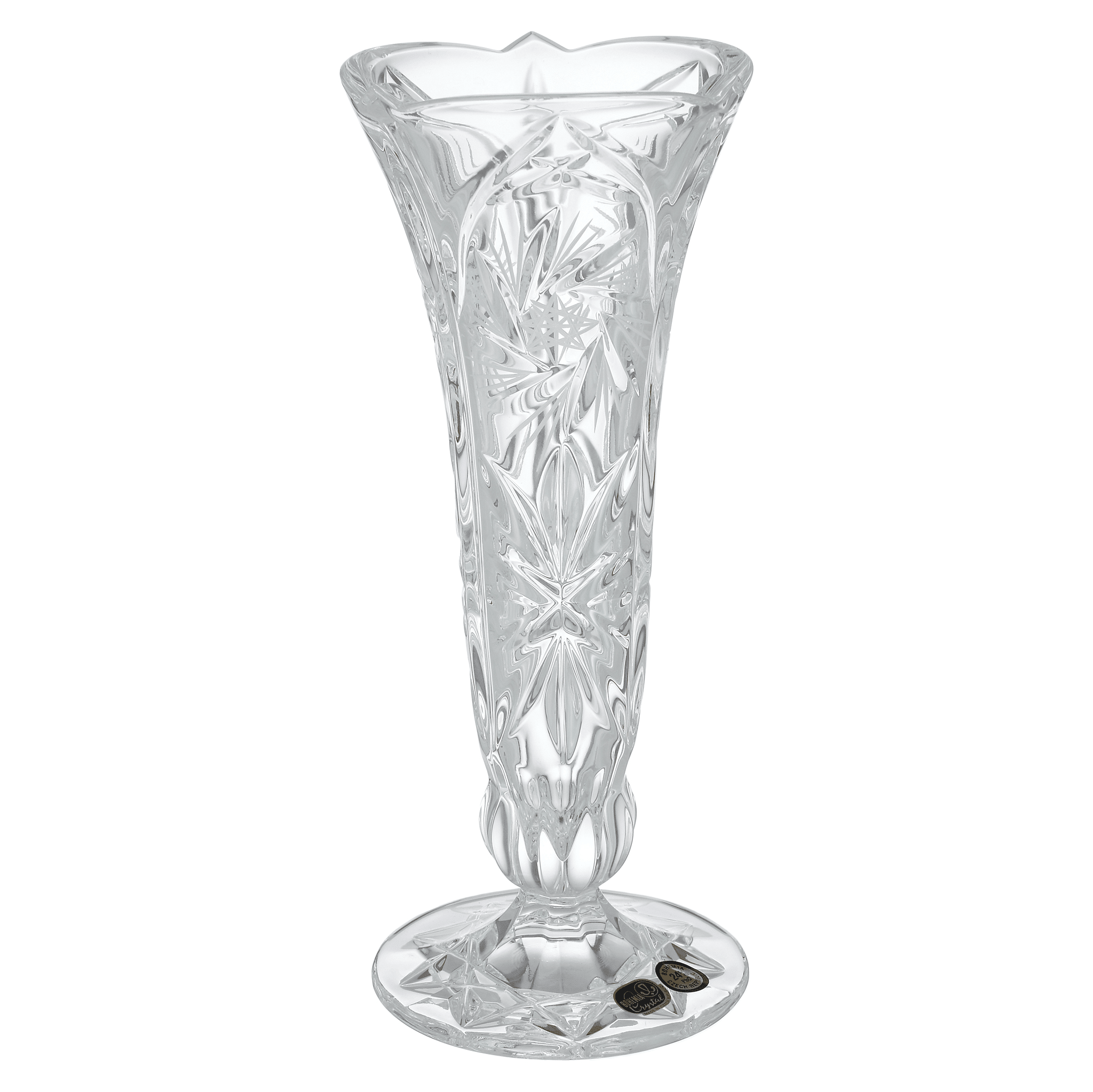 Bohemia Crystal - Small Crystal Vase With Base - 25.5cm