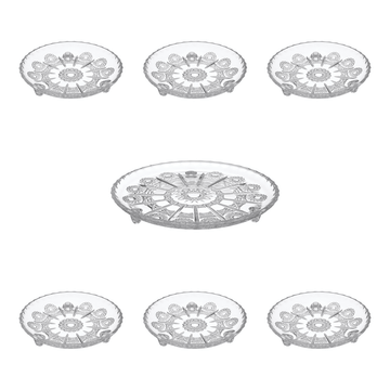 Irena Crystal - Decorated Crystal Dessert Set 7 Pieces - 2700011105