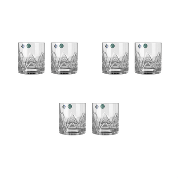 Bohemia Crystal - Tumbler Glass Set 6 Pieces - 370ml - 270002519