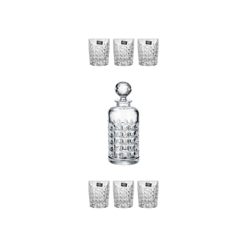 Bohemia Crystal - Diamond Drink Set 7 Pieces Transparent - 270006673