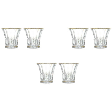 Bohemia Crystal - Tumbler Glass Set 6 Pieces - Gold - 310ml - 270006818
