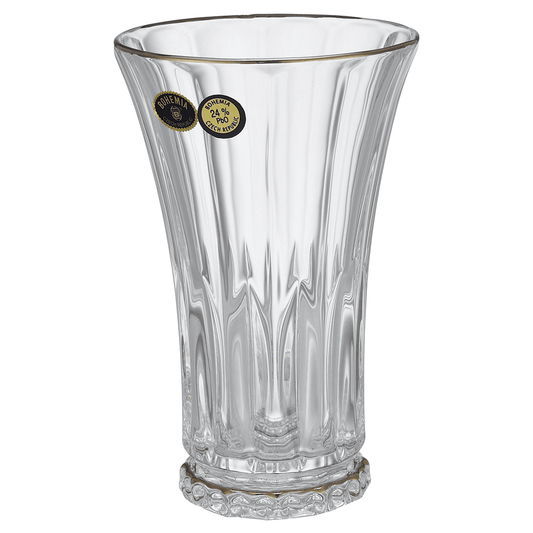 Bohemia Crystal - Highball Glass Set 6 Pieces with Silver Rim - 280ml - 270006820