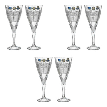 Bohemia Crystal - Goblet Glass Set 6 Pieces - 320ml - 270008028