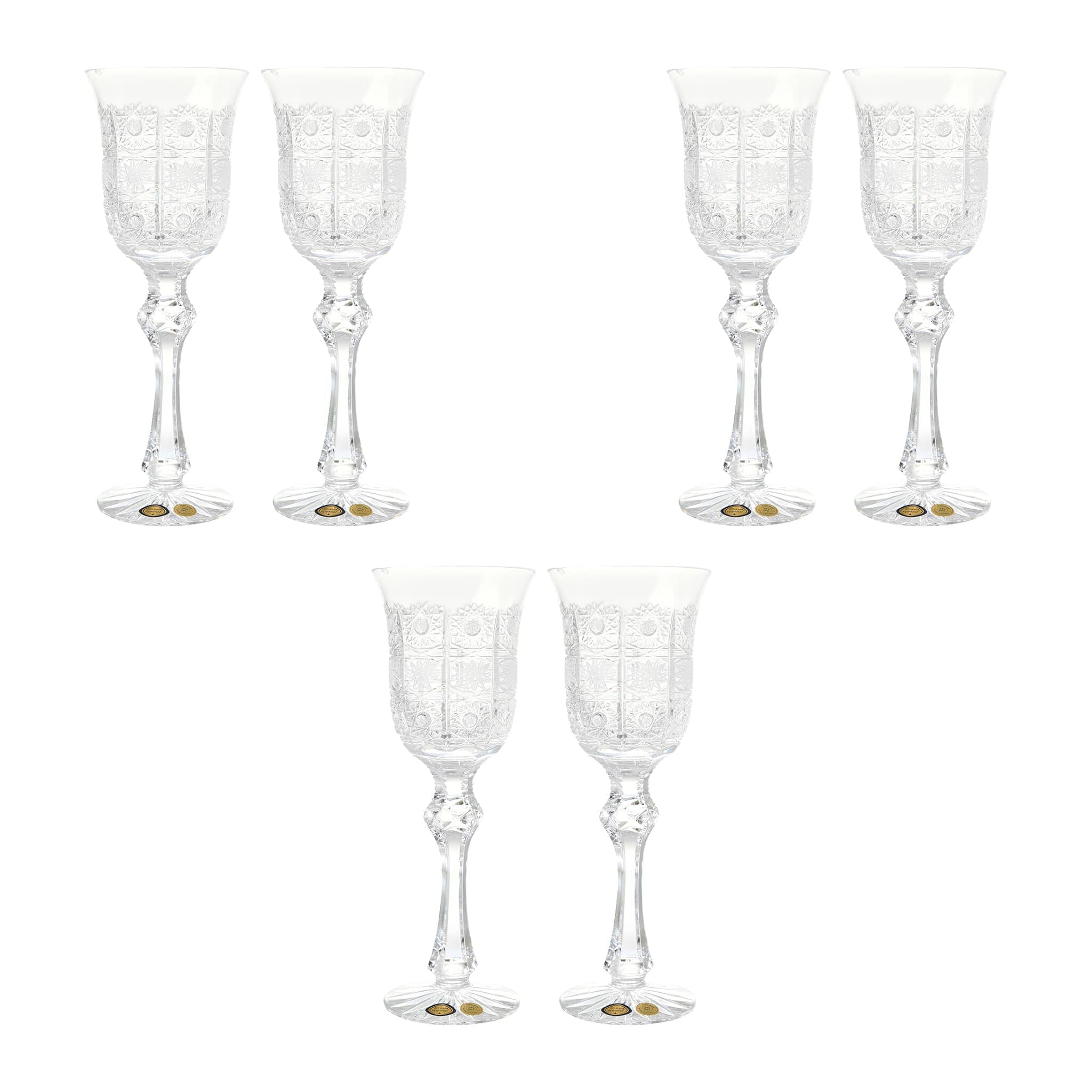 Bohemia Crystal - Goblet Glass Set 6 Pieces - 220ml - 270009018