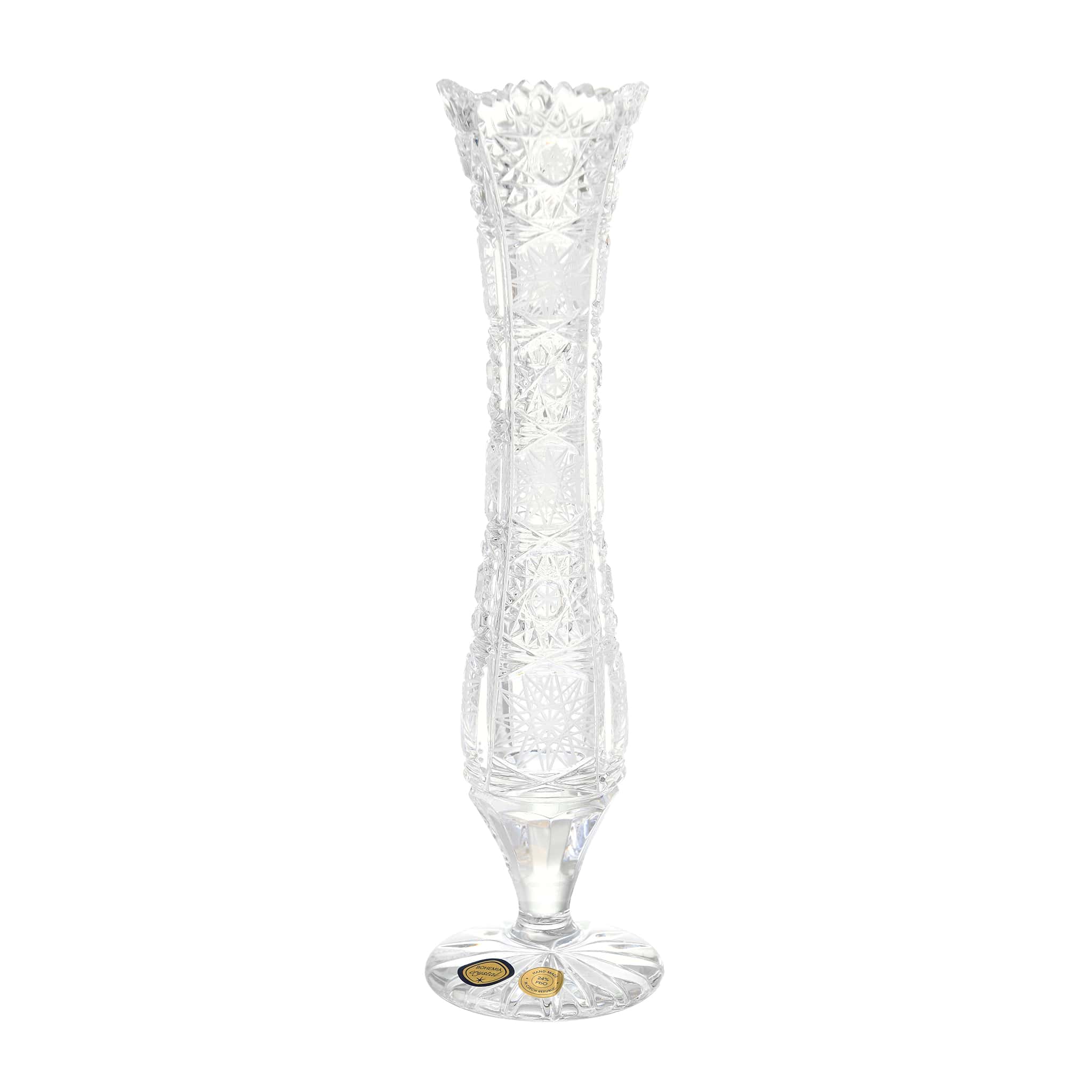 Bohemia Crystal - Slim Crystal Vase With Base - 23cm - 270009179