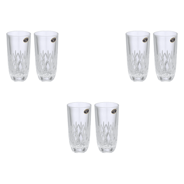 Bohemia Crystal - Highball Glass Set 6 Pieces - 370ml