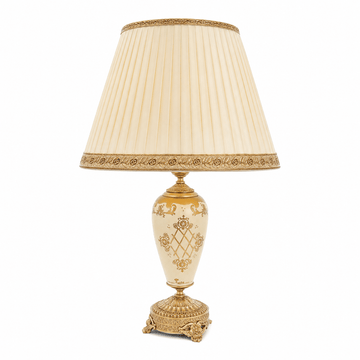 Caroline - Lamp Shade Imperial - 62x40 cm - Beige & Gold