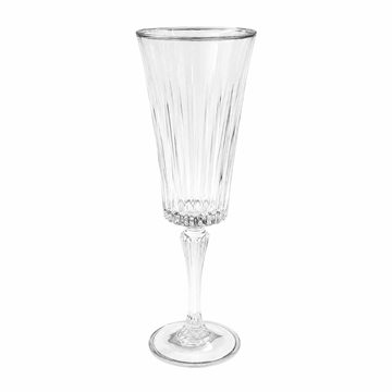 RCR - Timeless Flute Glass Set 6 Pcs - 180 ml - Silver