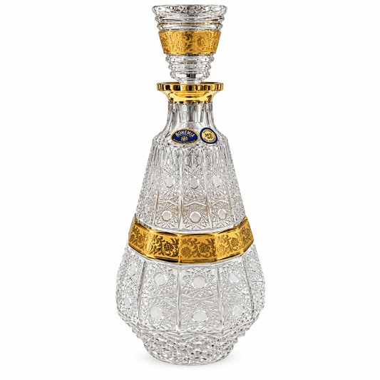 Bohemia Crystal - Drink Set 7 Pcs - 1L & 200ml - Gold