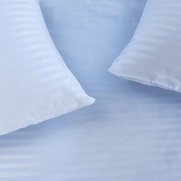 Senzo - Light Blue Pillowcase Set 2 Pieces Stripes - 55x75cm - 250 TC