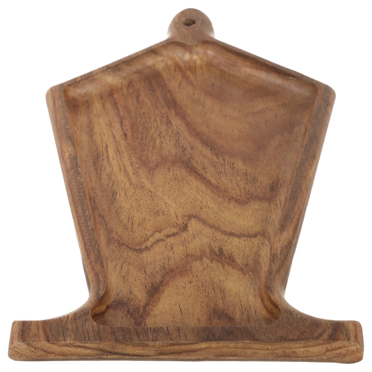 Senzo - Wooden Lantern Shaped Platter for Snacks & Nuts - 17x28cm