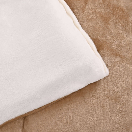 Senzo - Beige x Off White Duvet Set 3 Pieces - 240x240cm