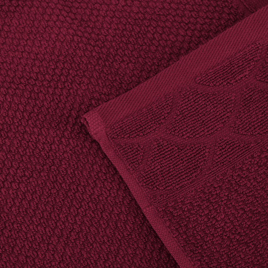 Senzo - Burgundy Hand Towel 30x30cm - 100% Egyptian Cotton