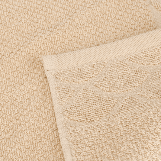 Senzo - Beige Hand Towel 30x30cm - 100% Egyptian Cotton