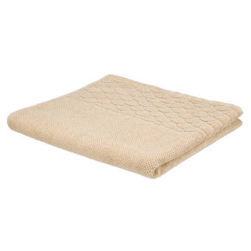 Senzo - Beige Bath Towel 150x90cm - 100% Egyptian Cotton