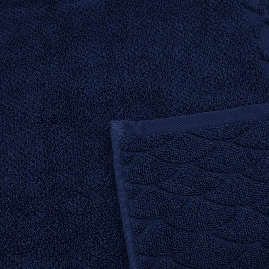 Senzo - Dark Blue Bath Towel 70x140cm - 100% Egyptian Cotton