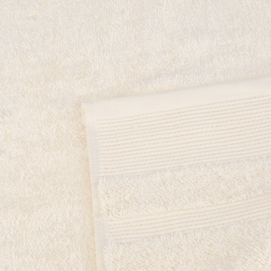 Senzo -  Off White Face Towel 95x50cm - 100% Egyptian Cotton