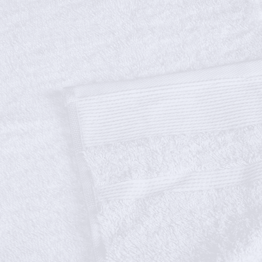 Senzo - White Face Towel 95x50cm - 100% Egyptian Cotton