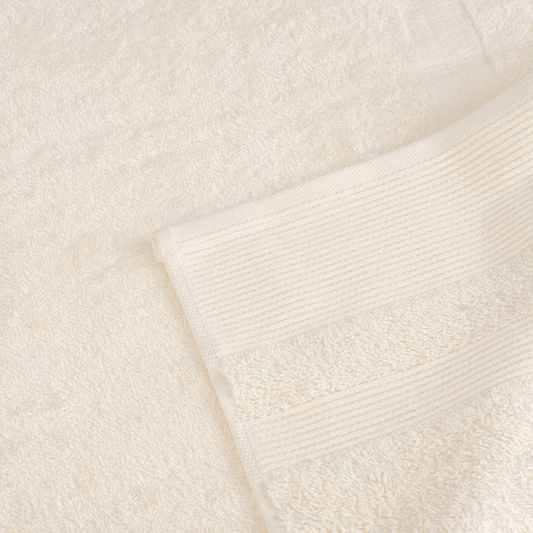 Senzo - Off White Bath Towel 70x140cm - 100% Egyptian Cotton