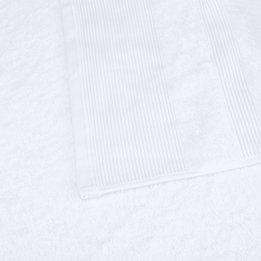 Senzo - White Bath Towel 160x90cm - 100% Egyptian Cotton