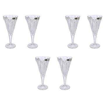 Bohemia Crystal - Goblet Set 6 Pieces - 240ml - Clear