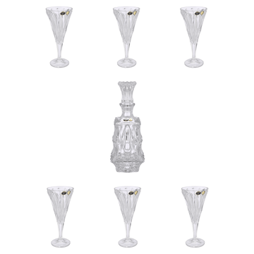 Bohemia Crystal - Drink Set 7 Pieces - 240ml - Clear