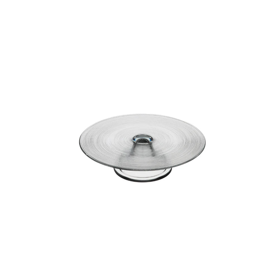 Ardacam - Circle Round Footed Platter - Clear - 21cm - Glass