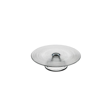 Ardacam - Circle Round Footed Platter - Clear - 21cm - Glass